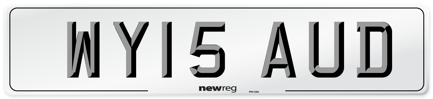 WY15 AUD Number Plate from New Reg